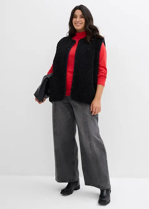 T-shirt manches longues ajusté, bonprix