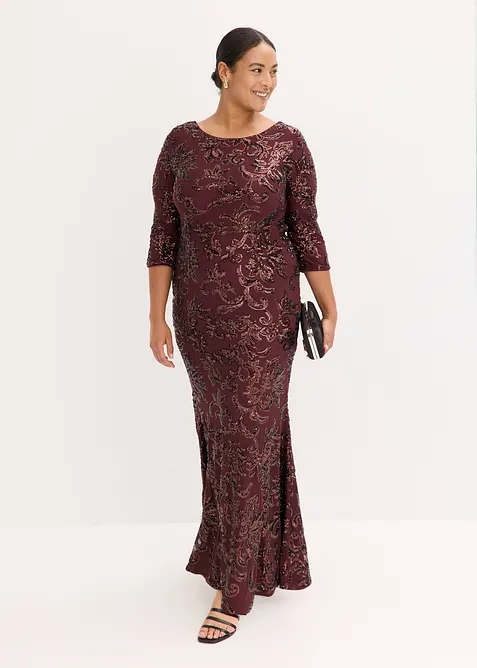 Paillettenkleid mit Rückenausschnitt, bonprix