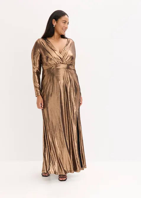 Robe de soirée en jersey fin et brillant, bonprix