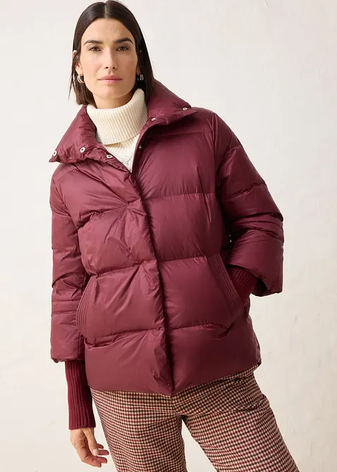 Daunenjacke mit recycelten Daunen​  und Strickärmeln, bonprix