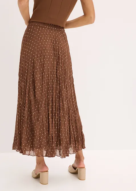 Jupe en mousseline, effet froissé, bonprix