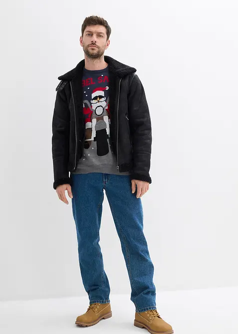 Pullover mit Weihnachtsmotiv, bonprix