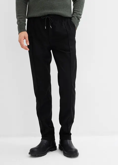 Pantalon jogger aspect laine, regular, bonprix