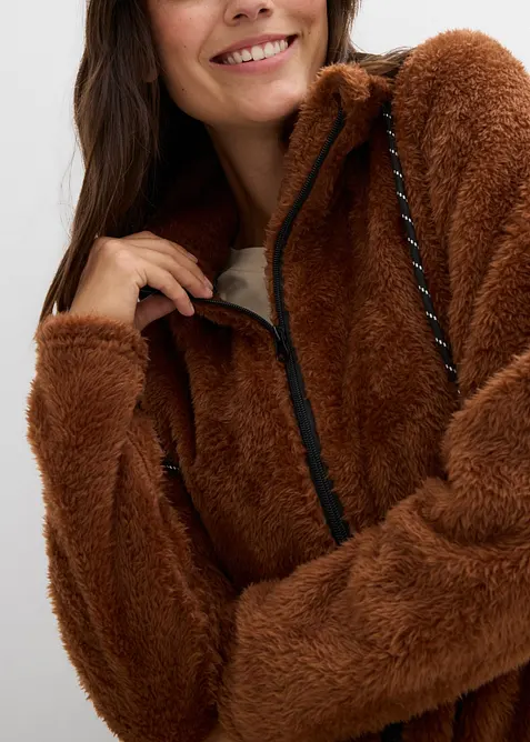 Veste en polaire peluche, bonprix