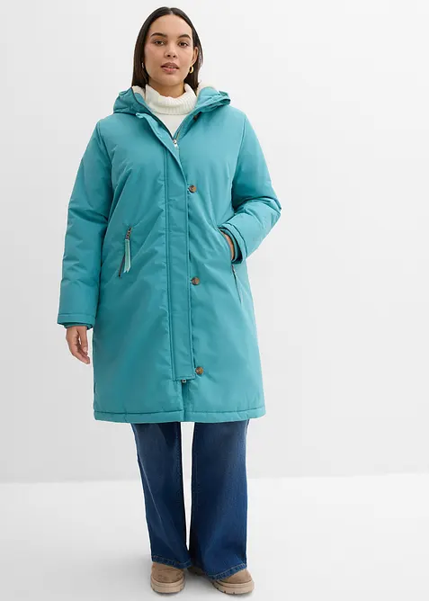 Manteau d’hiver avec doublure capuche en polaire peluche, bonprix