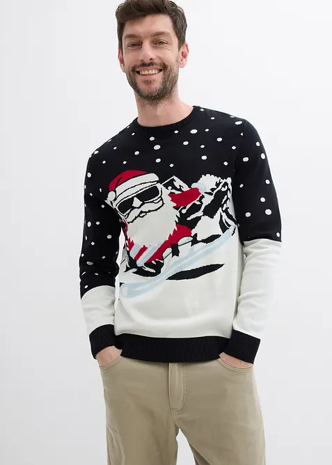 Weihnachtspullover mit Baumwolle, bonprix