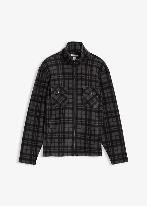 Fleecejacke mit Stehkragen, bonprix