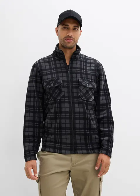 Fleecejacke mit Stehkragen, bonprix