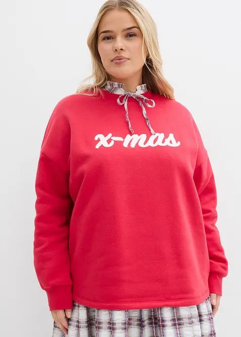 Oversize-Sweatshirt aus Baumwoll-Mix, bonprix