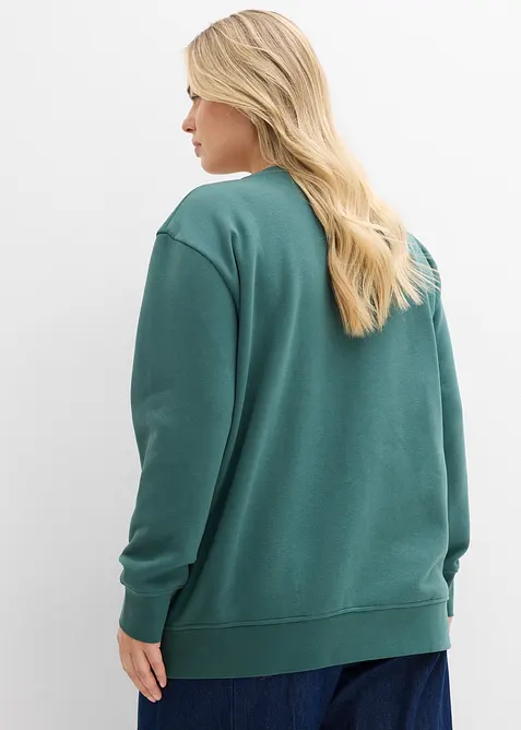 Sweat-shirt en coton mélangé, bonprix