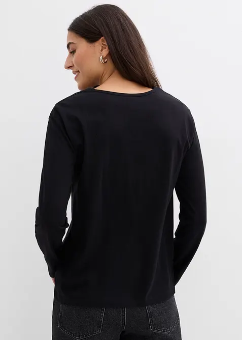 Langarmshirt aus reiner Bio-Baumwolle, bonprix