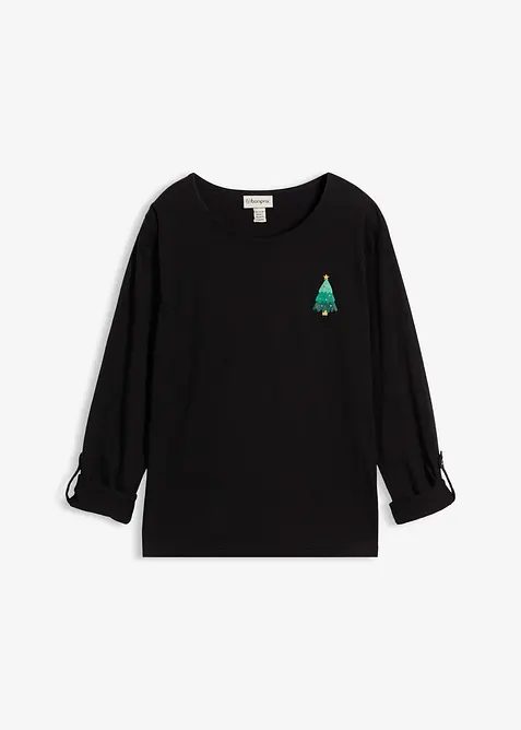 Langarmshirt aus reiner Bio-Baumwolle, bonprix