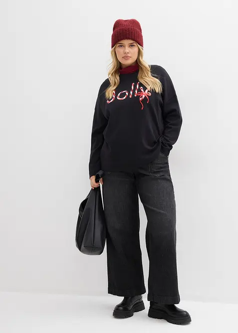 T-shirt manches longues 100% coton, bonprix