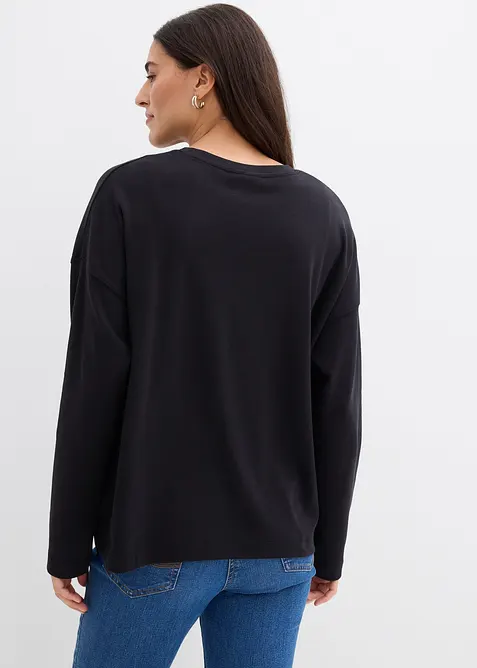 T-shirt manches longues 100% coton, bonprix