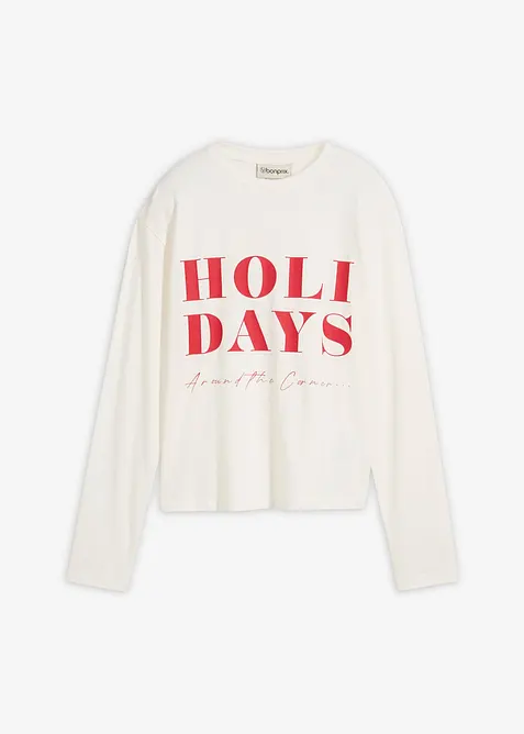 Langarmshirt aus Bio-Baumwollmix, bonprix