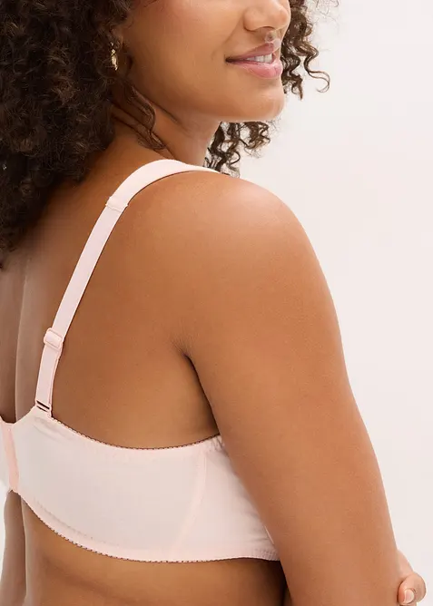 BH mit Bügel mit Bio-Baumwolle und Spitze (2er Pack), bonprix