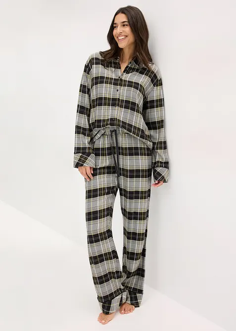 Gewebter Flanell Pyjama, bonprix
