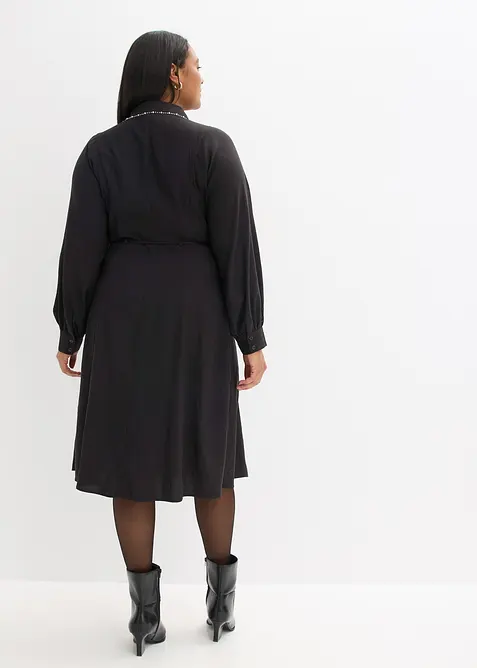 Robe midi avec perles, bonprix