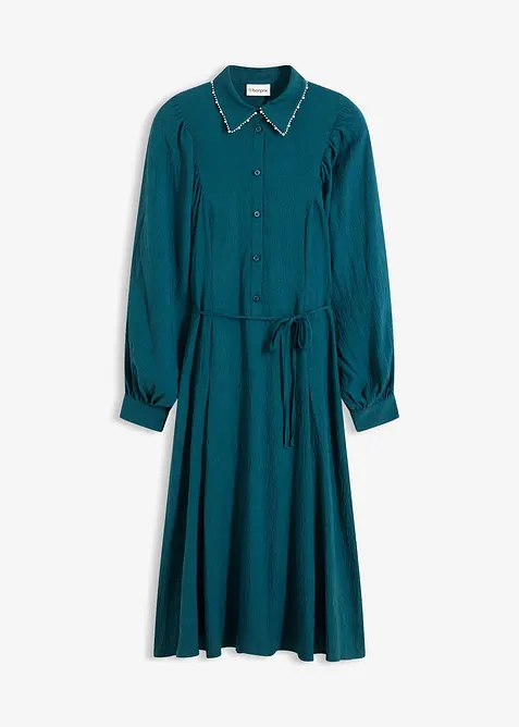 Robe midi avec perles, bonprix