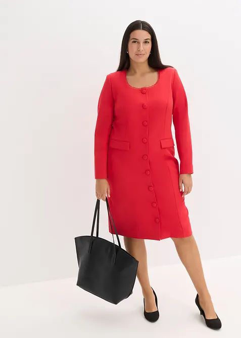 Blazerkleid mit Spitzenkante, bonprix