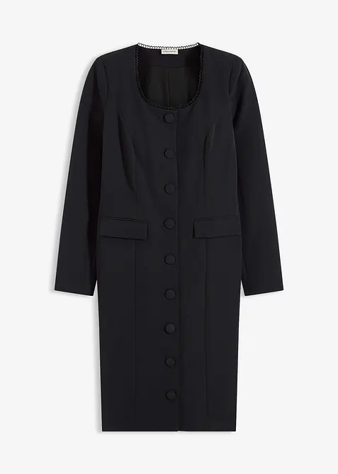 Blazerkleid mit Spitzenkante, bonprix