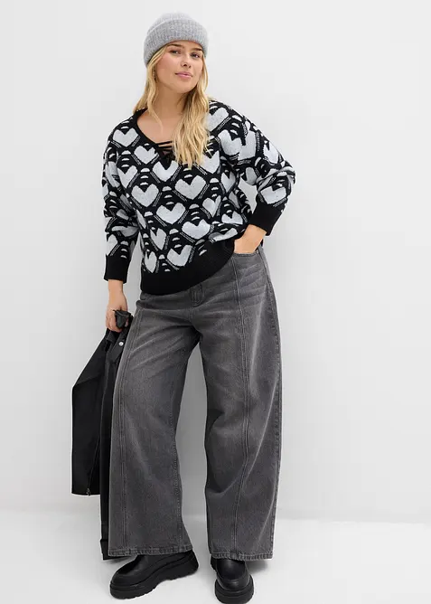 Jaquard Feinstrickpullover, bonprix