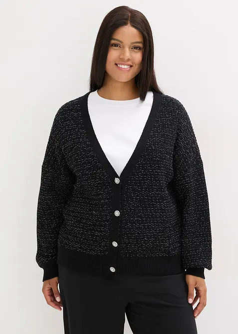 Strickjacke aus fließendem Viskose-Mix, bonprix
