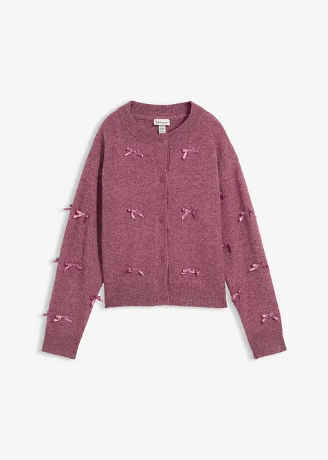 Feinstrickjacke mit Schleifen, bonprix