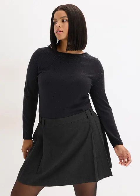 Feinstrickpullover aus fließendem Viskose-Mix, bonprix