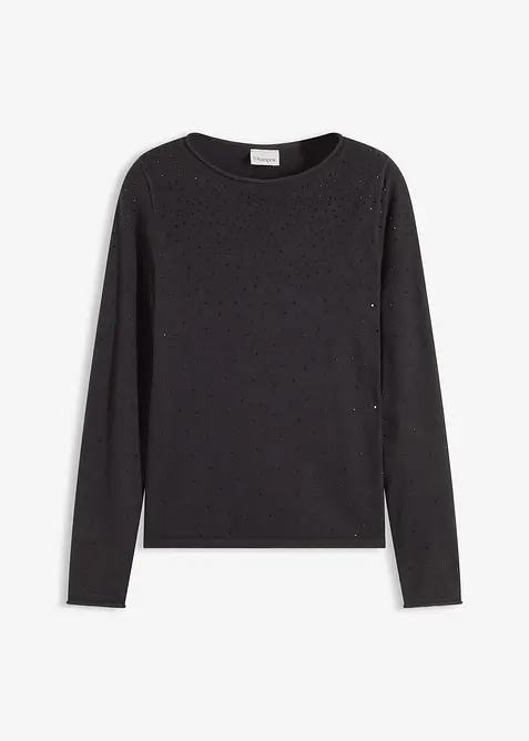 Feinstrickpullover aus fließendem Viskose-Mix, bonprix