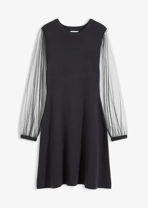 Robe fluide en maille, bonprix