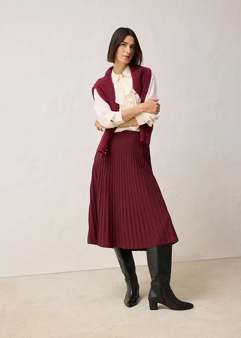 Strickrock mit Merinowolle, bonprix