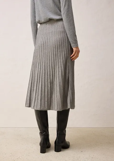 Jupe en maille avec laine mérinos, bonprix