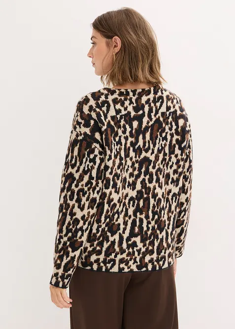 Jacquard-Strickjacke, bonprix