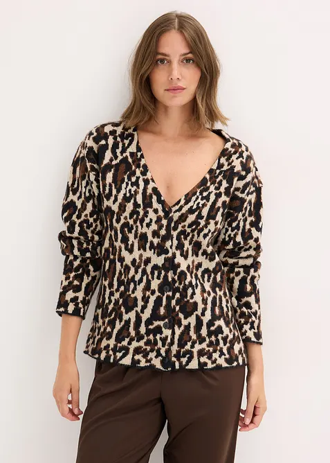 Jacquard-Strickjacke, bonprix