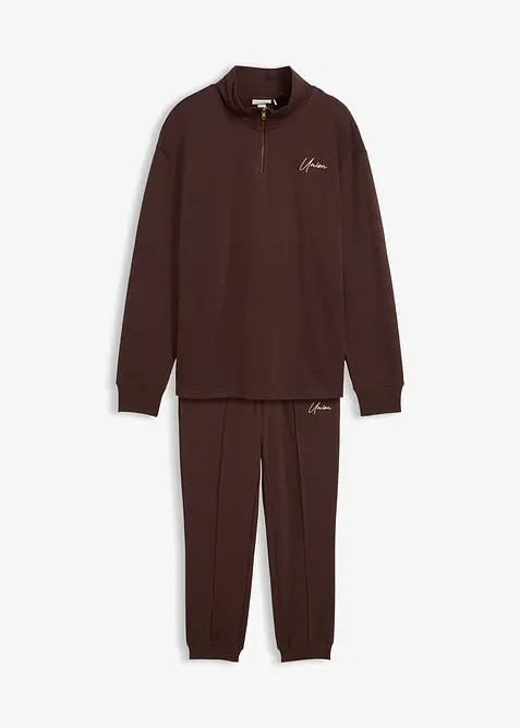 Survêtement ample 100% coton (ens. 2 pces), bonprix