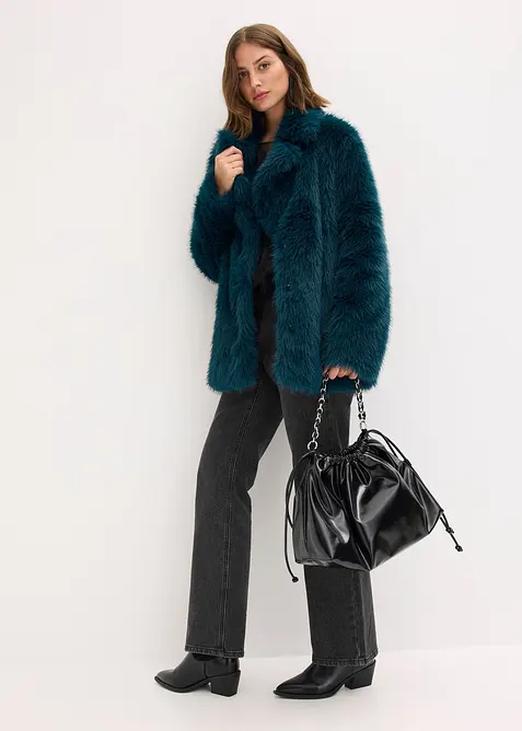 Veste en peluche, bonprix