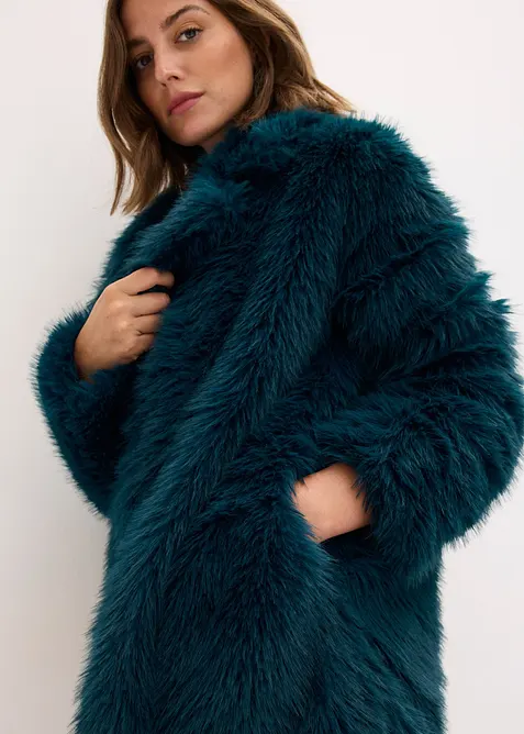 Veste en peluche, bonprix