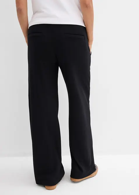Pantalon de grossesse en jersey milano, jambe large, bonprix