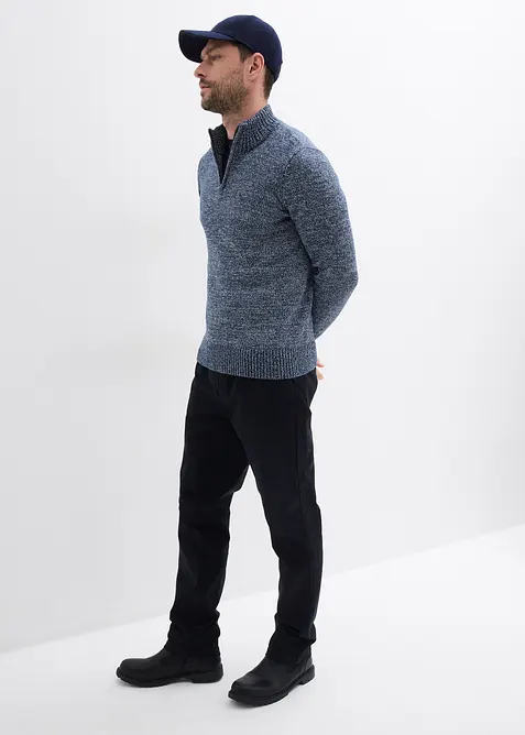 Troyer-Pullover mit reiner Baumwolle, bonprix