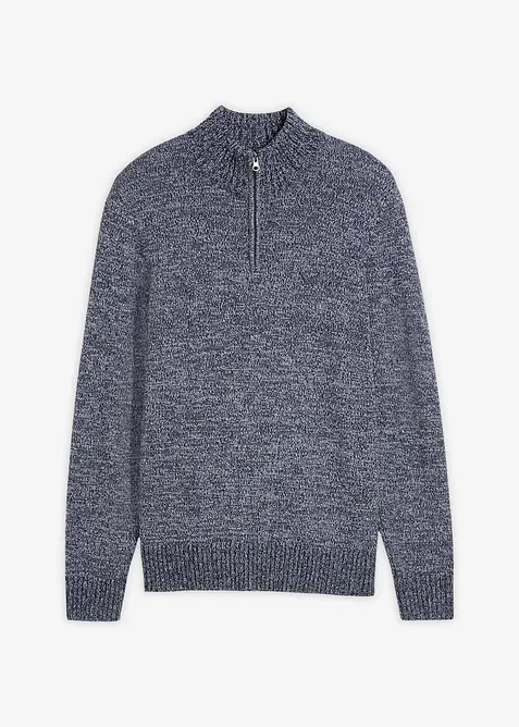 Troyer-Pullover mit reiner Baumwolle, bonprix
