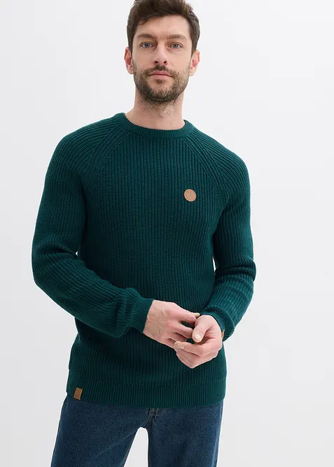 Pull doux &agrave; col rond, bonprix