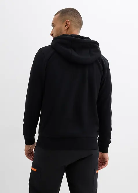 Sweat zippé à capuche et doublure peluche, bonprix