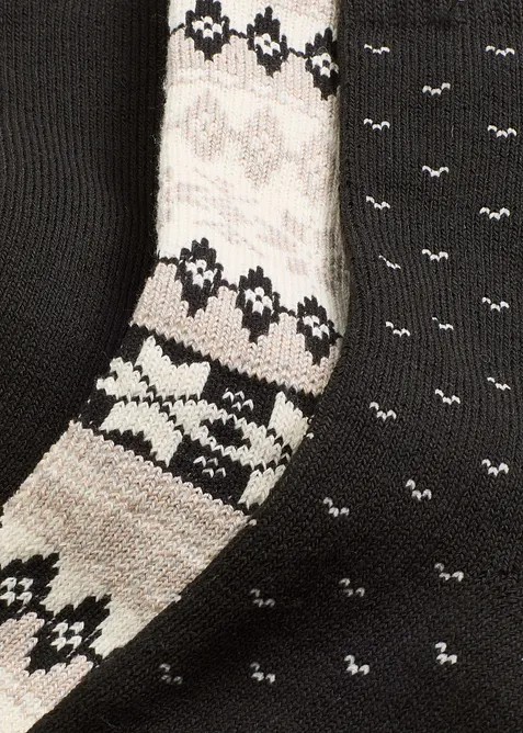 Thermo Socken mit weichem Innenfrottee (3er Pack), bonprix