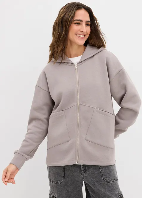Oversize Sweatjacke, bonprix