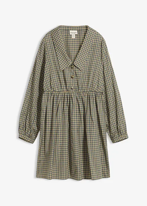Robe chemise à carreaux, bonprix
