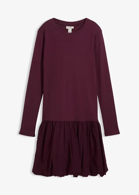 Robe en jersey avec jupe boule, bonprix