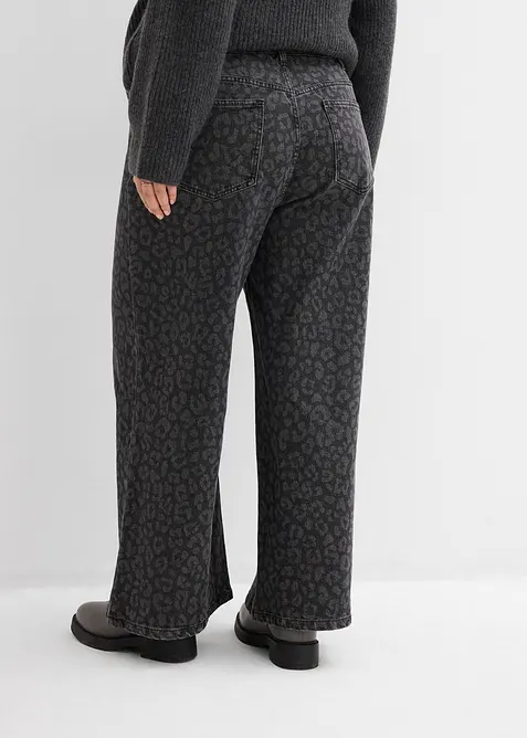 Jean large taille mi-haute, bonprix