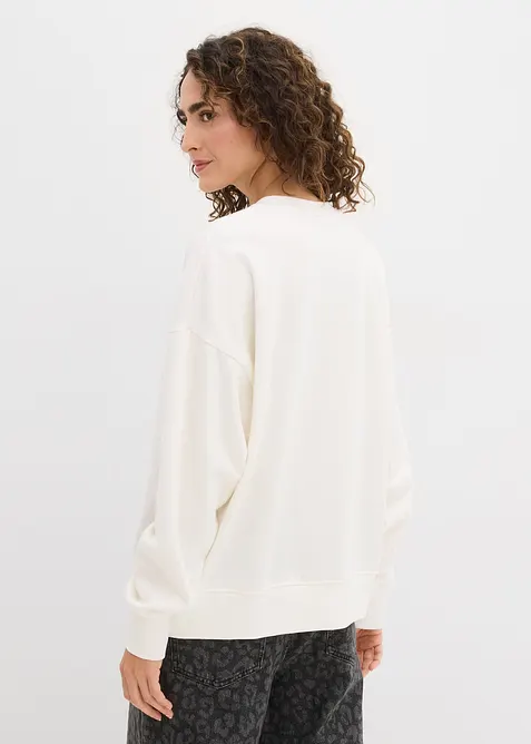 Sweat oversize en coton mélangé, bonprix
