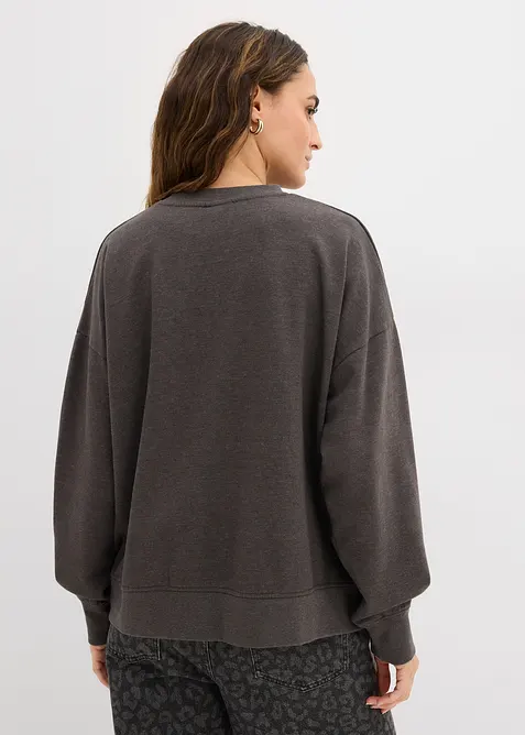 Oversize-Sweatshirt aus Baumwoll-Mix, bonprix
